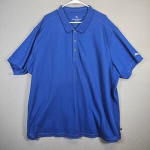 Tommy Bahama 3XL Blue‎ Polo Shirt Marlin Embroidered Golf Casual